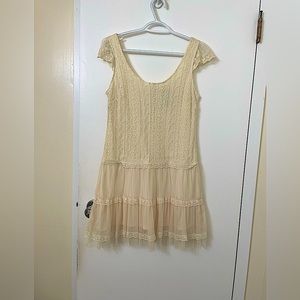 Vintage aesthetic lace babydoll dress